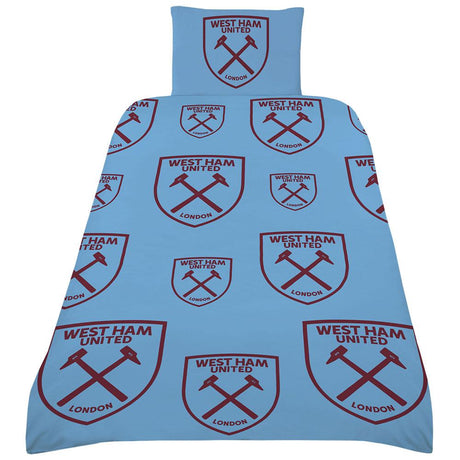 West Ham United FC Single Duvet Set - Bedroom at Gift Moments