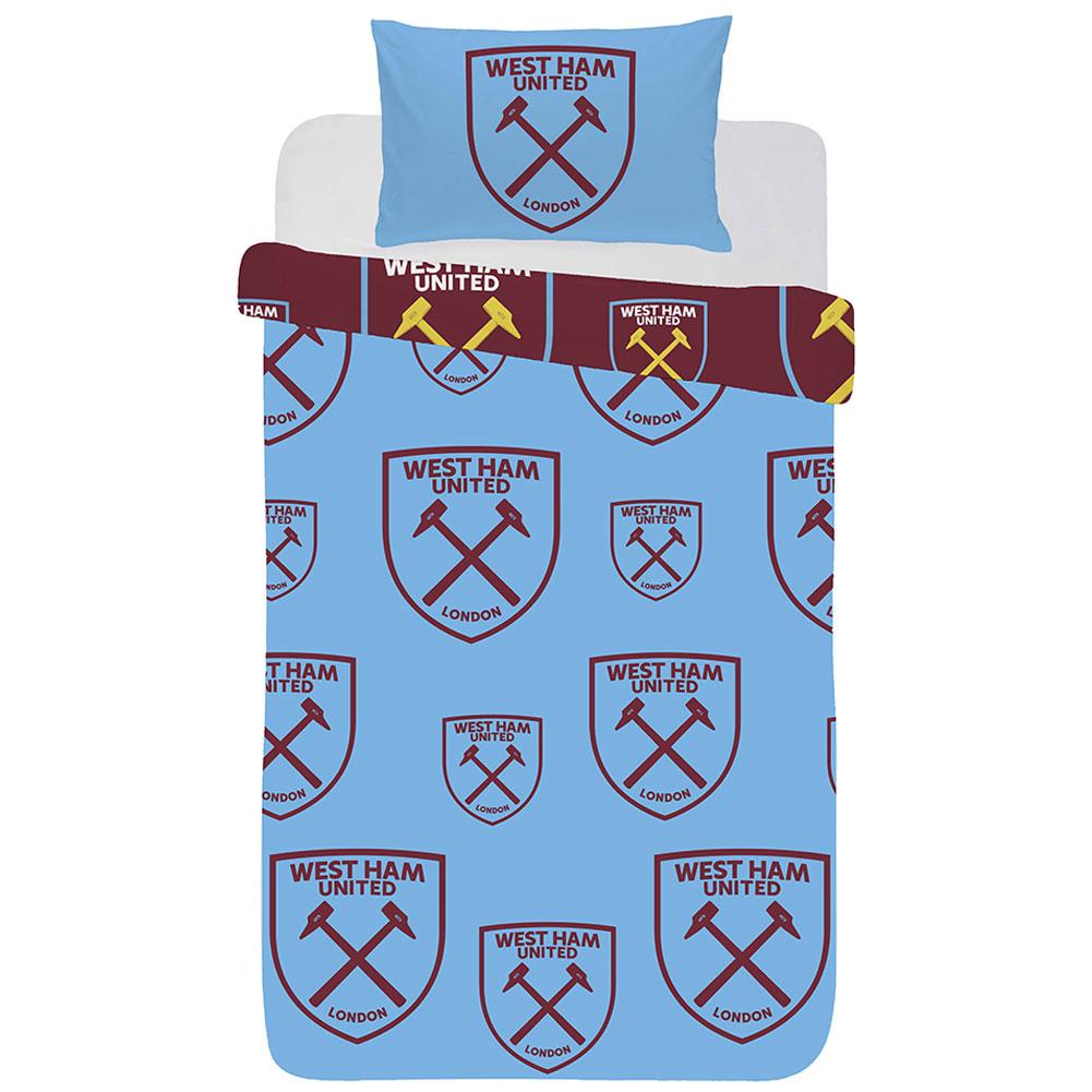 West Ham United FC Single Duvet Set - Bedroom at Gift Moments