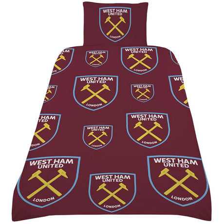 West Ham United FC Single Duvet Set - Bedroom at Gift Moments