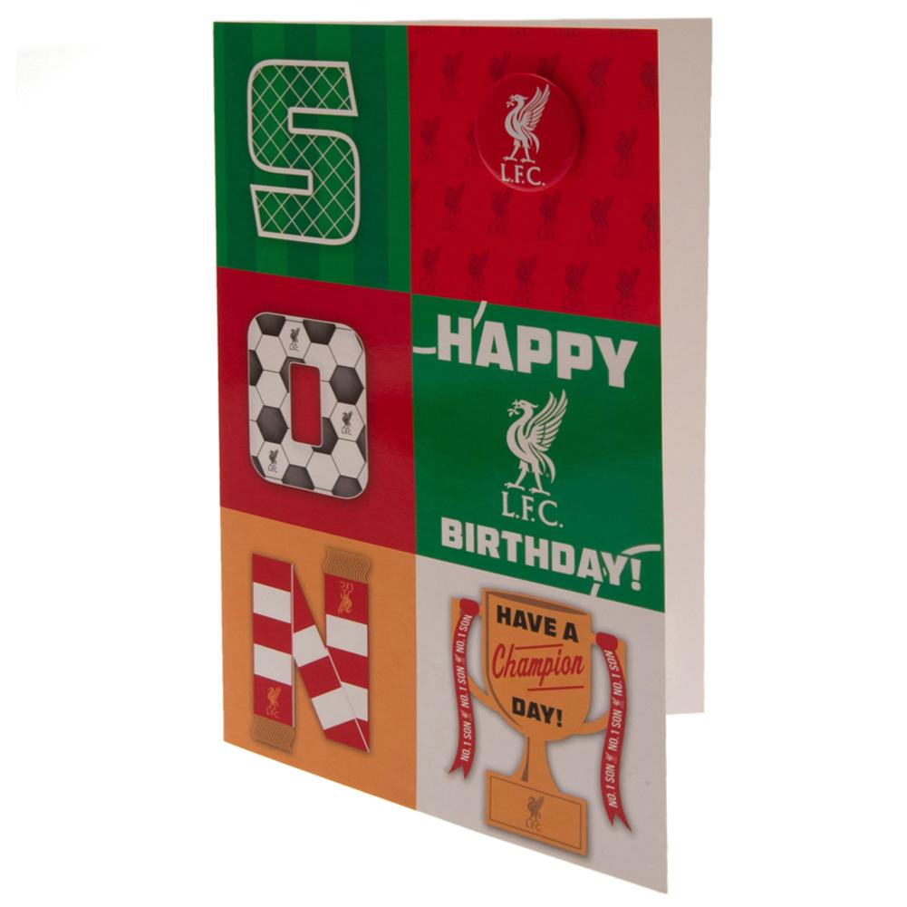 Liverpool FC Birthday Card for Son - Greeting Cards at Gift Moments