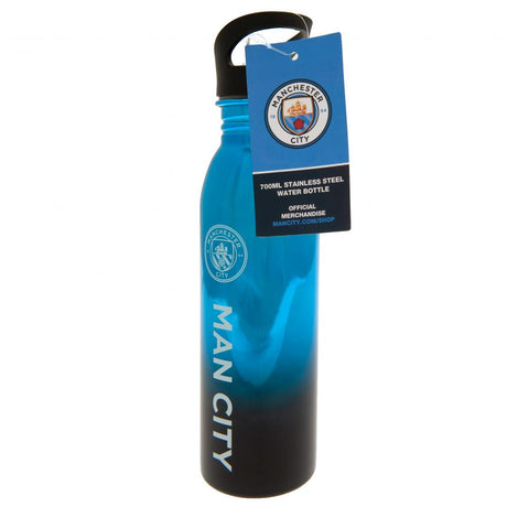 Manchester City FC UV Metallic Drinks Bottle - Water Bottles at Gift Moments