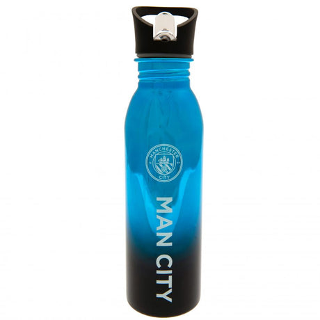 Manchester City FC UV Metallic Drinks Bottle - Water Bottles at Gift Moments