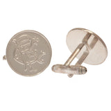 Rangers FC Silver Plated Formed Cufflinks - Cufflinks & Tie Slides at Gift Moments