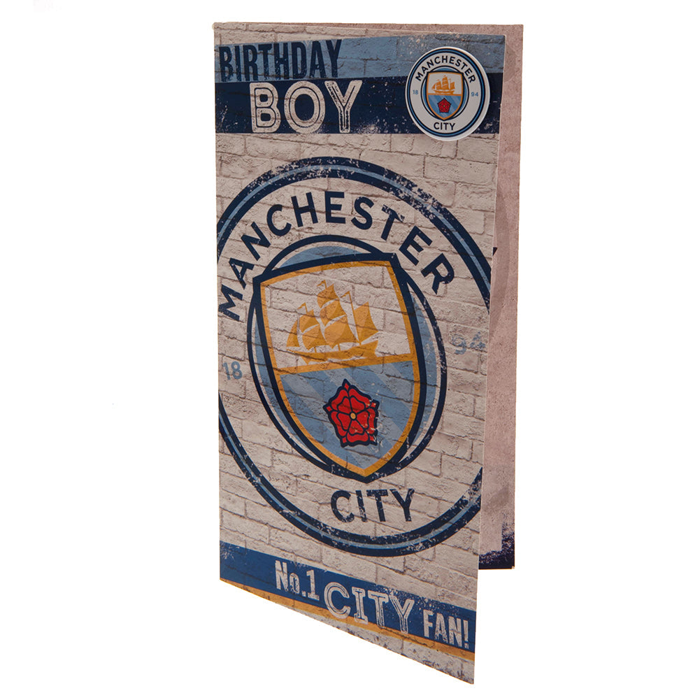 Manchester City FC Birthday Card Boy - Greeting Cards at Gift Moments