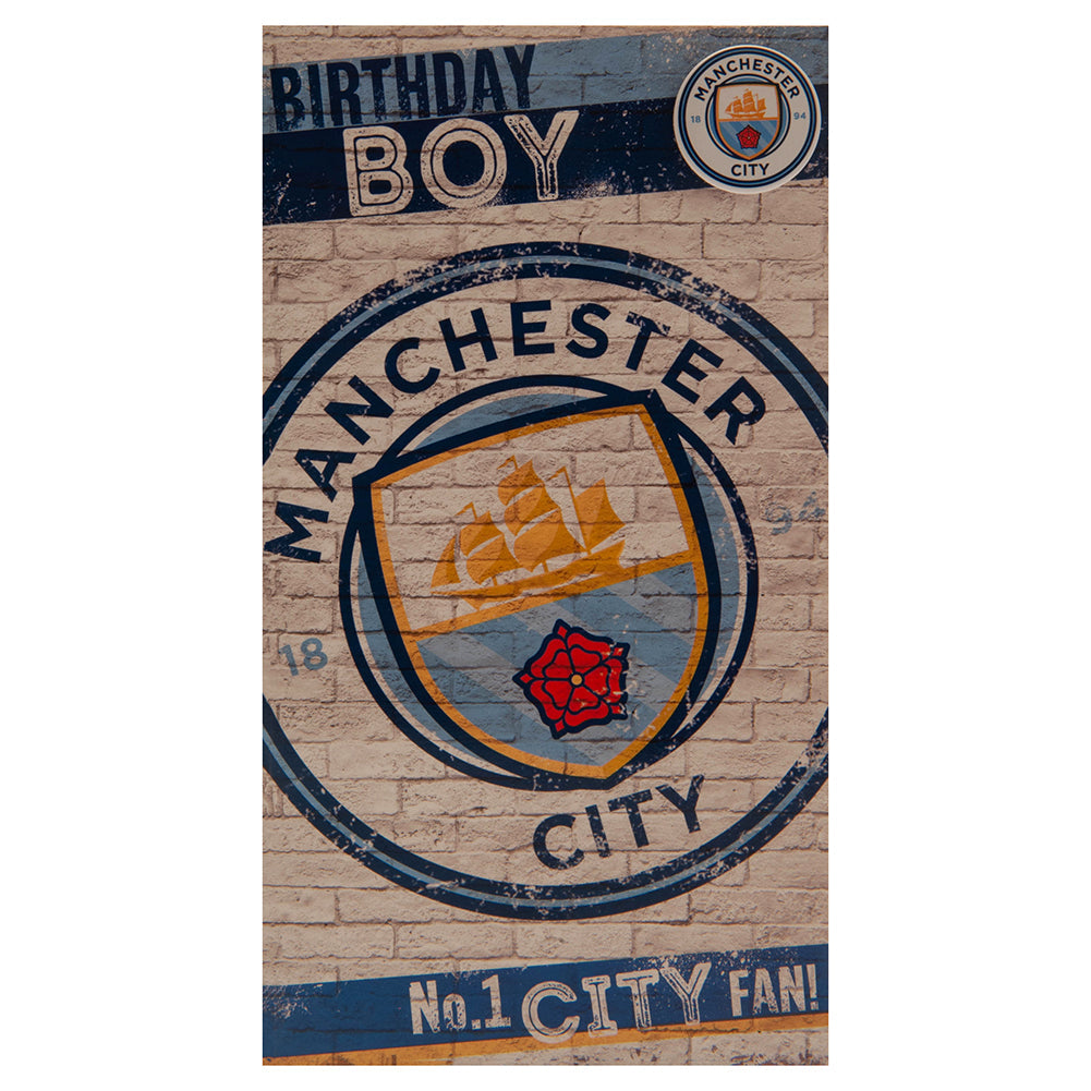 Manchester City FC Birthday Card Boy - Greeting Cards at Gift Moments