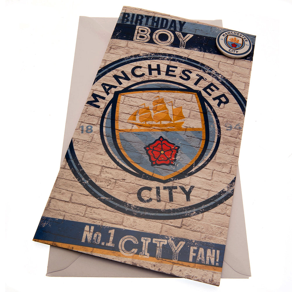 Manchester City FC Birthday Card Boy - Greeting Cards at Gift Moments