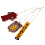 Aston Villa FC 3pk Air Freshener Set - Car Accessories at Gift Moments