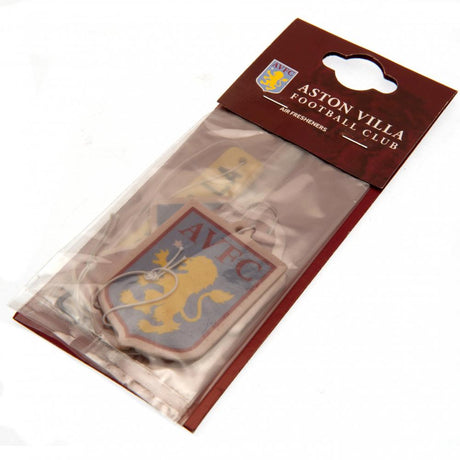 Aston Villa FC 3pk Air Freshener Set - Car Accessories at Gift Moments