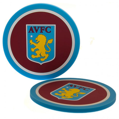 Aston Villa FC 2pk Coaster Set - Coasters at Gift Moments