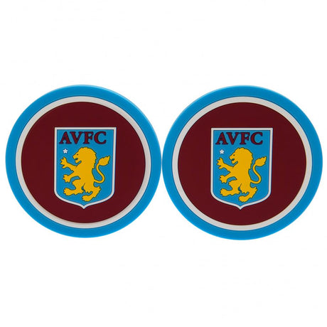 Aston Villa FC 2pk Coaster Set - Coasters at Gift Moments