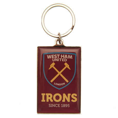 West Ham United FC Deluxe Keyring - Keyrings at Gift Moments