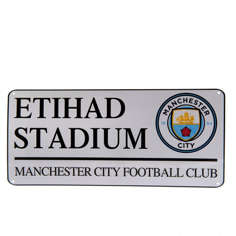 Manchester City FC Street Sign - Etihad Stadium Wall Decor - Signs & Plaques at Gift Moments