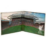 Liverpool FC Panoramic Wallet - Black Leather with Anfield Design - Wallets at Gift Moments