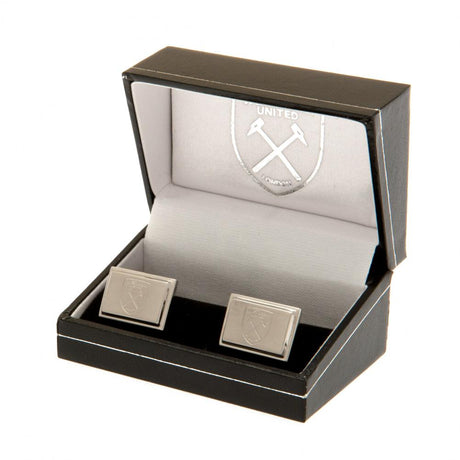 West Ham United FC Stainless Steel Cufflinks - Cufflinks & Tie Slides at Gift Moments