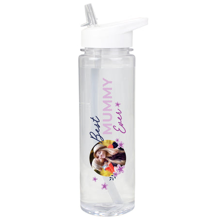 Floral Best Ever Photo Upload Water Bottle - Gift Moments