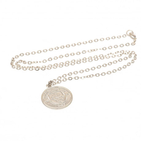 Manchester City FC Silver Plated Pendant & Chain - Jewellery at Gift Moments