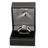 Chelsea FC Black Inlay Ring Large - Jewellery at Gift Moments