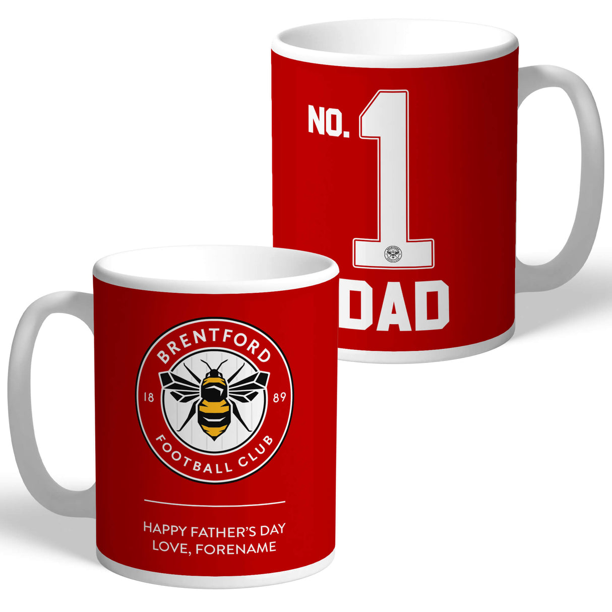 Personalised Brentford FC Father's Day Mug - Mugs at Gift Moments