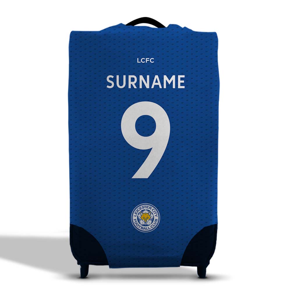 Personalised Leicester City FC Suitcase Cover (Medium) - Suitcase Covers at Gift Moments