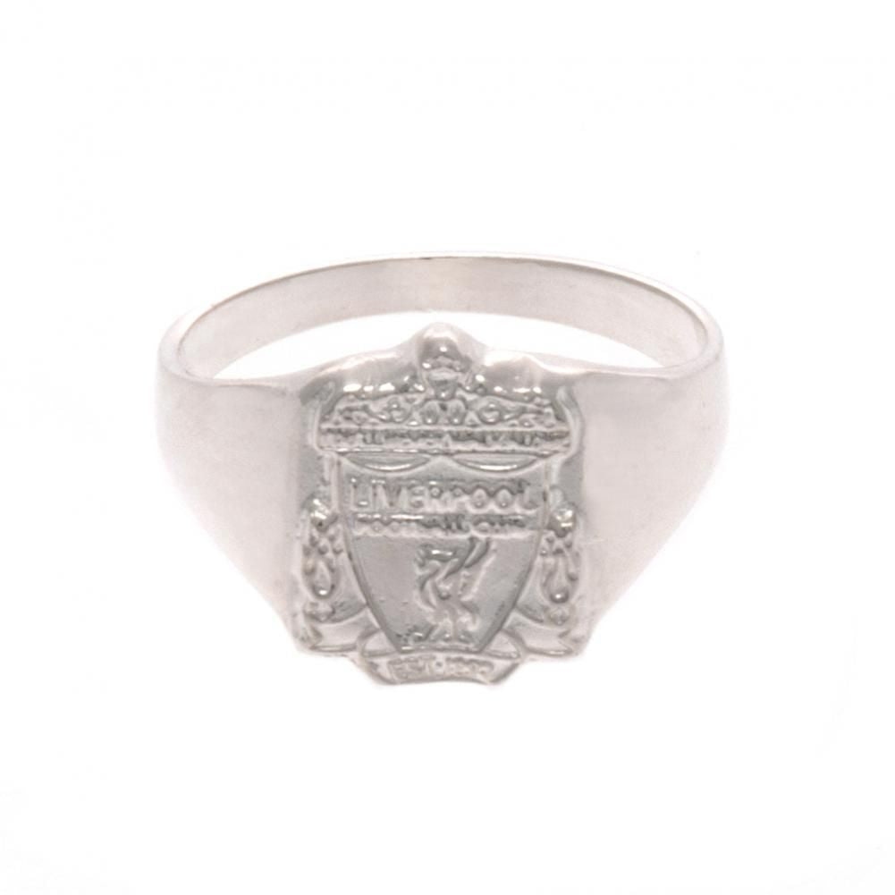 Liverpool FC Sterling Silver Crest Ring for Fans - Jewellery at Gift Moments