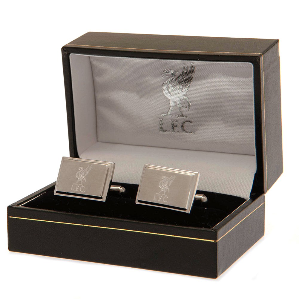 Liverpool FC Stainless Steel Cufflinks LB - Cufflinks & Tie Slides at Gift Moments