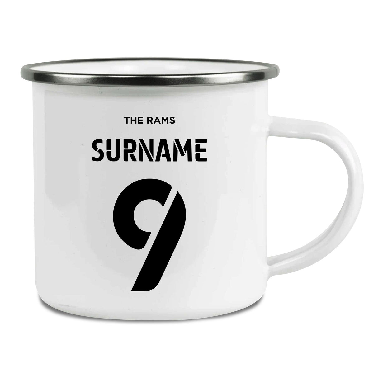 Personalised Derby County FC Enamel Mug - Mugs at Gift Moments