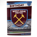 West Ham United FC Musical Birthday Card - Greeting Cards at Gift Moments