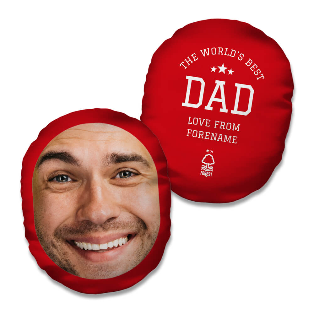 Personalised Nottingham Forest FC World's Best Dad Mush Cush - Cushions at Gift Moments