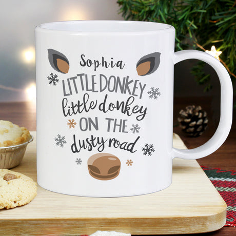 Personalised Little Donkey Plastic Mug - Plastic Mugs at Gift Moments