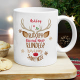 Personalised Rudolph the Red-Nosed Reindeer Mug - Mugs at Gift Moments