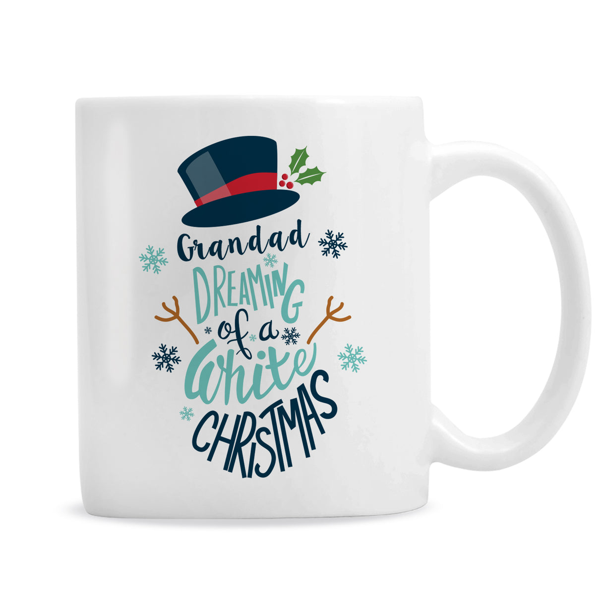 Personalised White Christmas Mug - Mugs at Gift Moments