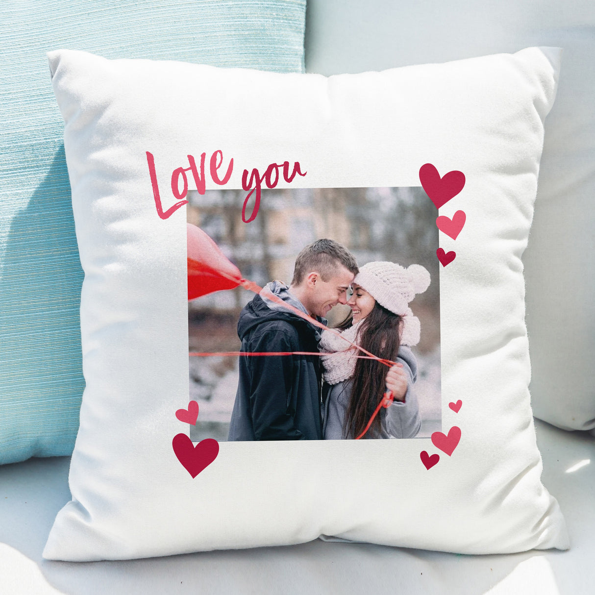 Personalised Love You Photo Cushion: 1 - Cushions By Gift Moments