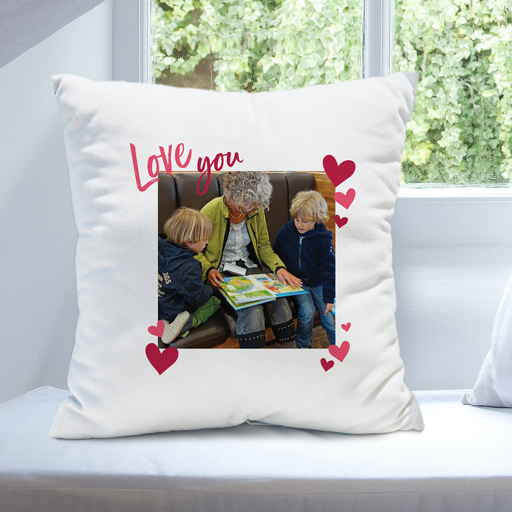 Personalised Love You Photo Cushion: 2 - Cushions By Gift Moments