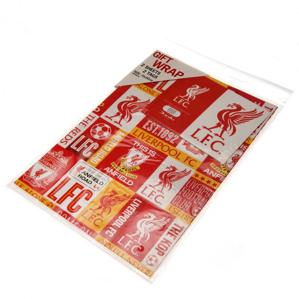 Liverpool FC Gift Wrap - Gift Wrap & Bags at Gift Moments