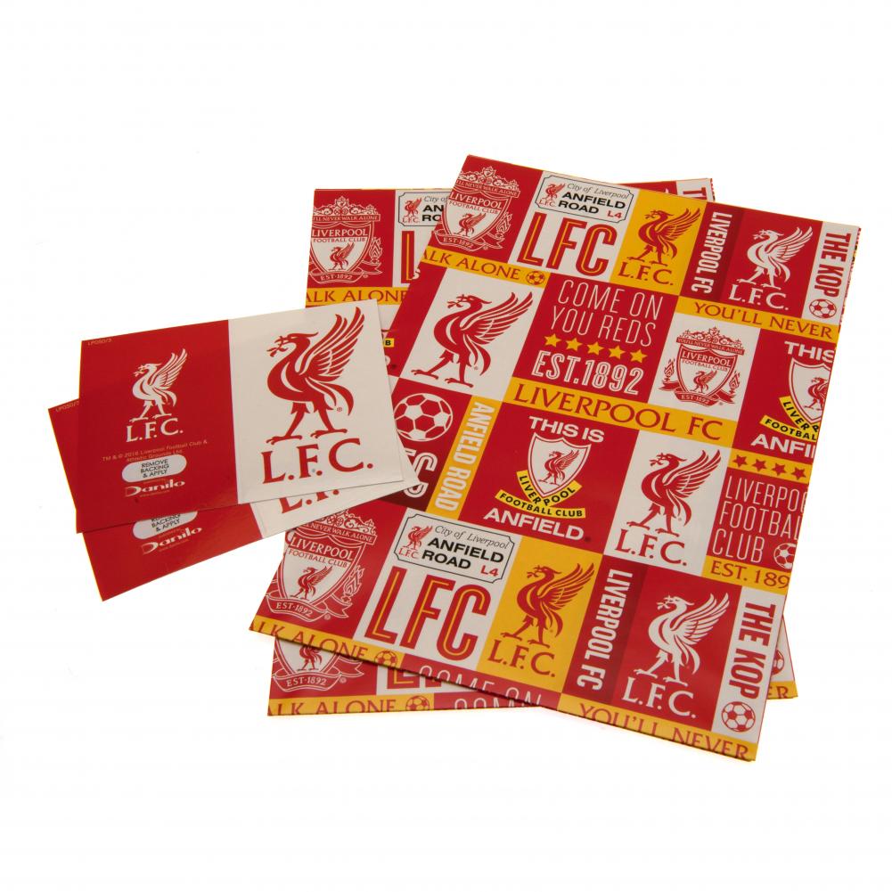 Liverpool FC Gift Wrap - Gift Wrap & Bags at Gift Moments