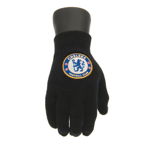 Chelsea FC Knitted Gloves for Juniors - Gloves at Gift Moments