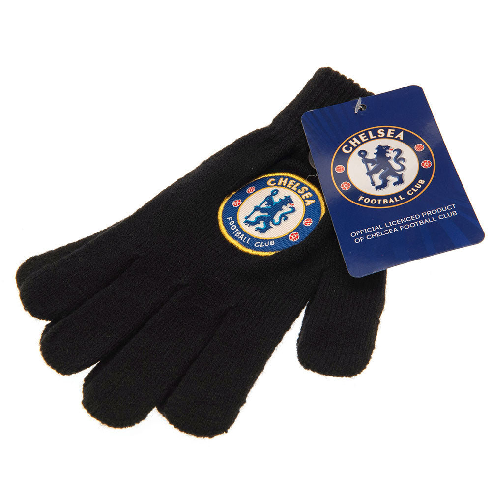 Chelsea FC Knitted Gloves for Juniors - Gloves at Gift Moments