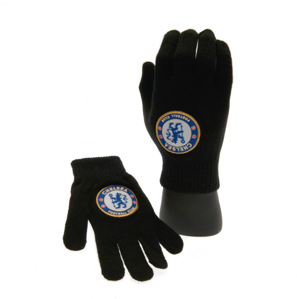 Chelsea FC Knitted Gloves for Juniors - Gloves at Gift Moments