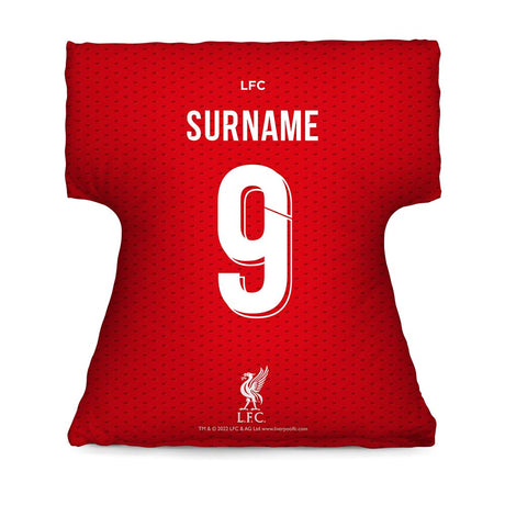 Personalised Liverpool FC Shirt-Shaped Cushion - Cushions at Gift Moments