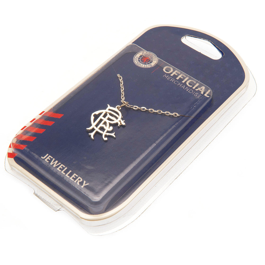 Rangers FC Silver Plated Crest Pendant Necklace: 1 - Jewellery By Rangers