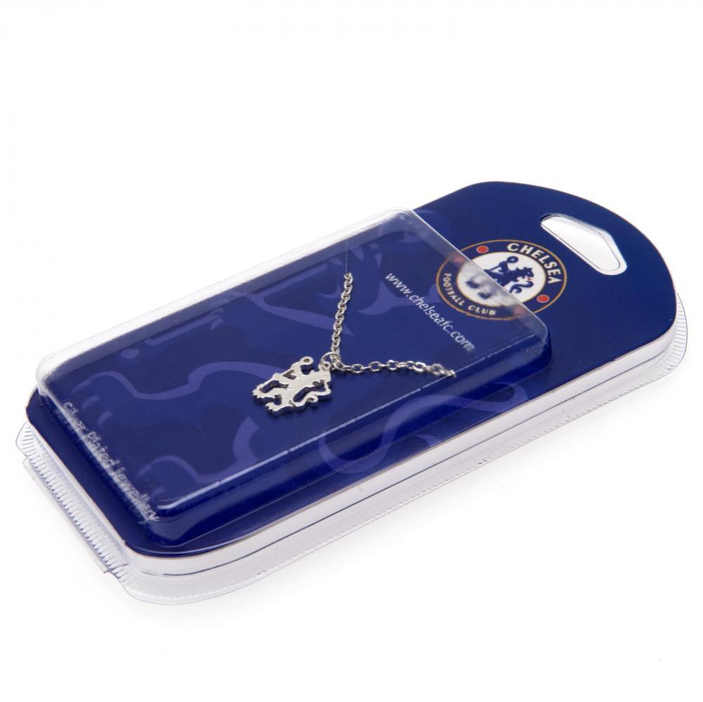 Chelsea FC Silver Plated Pendant & Chain LN - Jewellery at Gift Moments