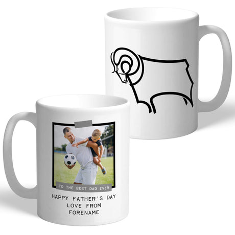 Personalised Derby County FC Father's Day Photo Mug - Mugs at Gift Moments