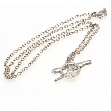 Arsenal FC Silver Plated Pendant & Chain GN - Jewellery at Gift Moments