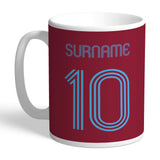 Personalised West Ham United FC Retro Shirt Mug - Mugs at Gift Moments