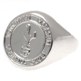 Tottenham Hotspur FC Silver Plated Crest Ring - Medium Size - Jewellery at Gift Moments