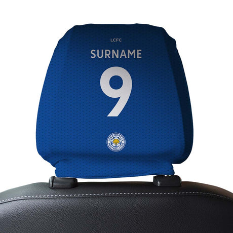 Personalised Leicester City FC Car Headrest Cover - Car Accessories at Gift Moments