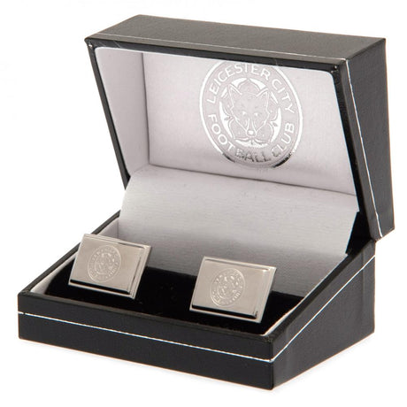 Leicester City FC Brushed Stainless Steel Cufflinks - Cufflinks & Tie Slides at Gift Moments