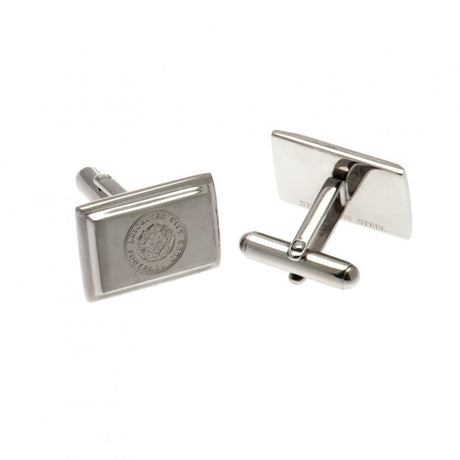 Leicester City FC Brushed Stainless Steel Cufflinks - Cufflinks & Tie Slides at Gift Moments