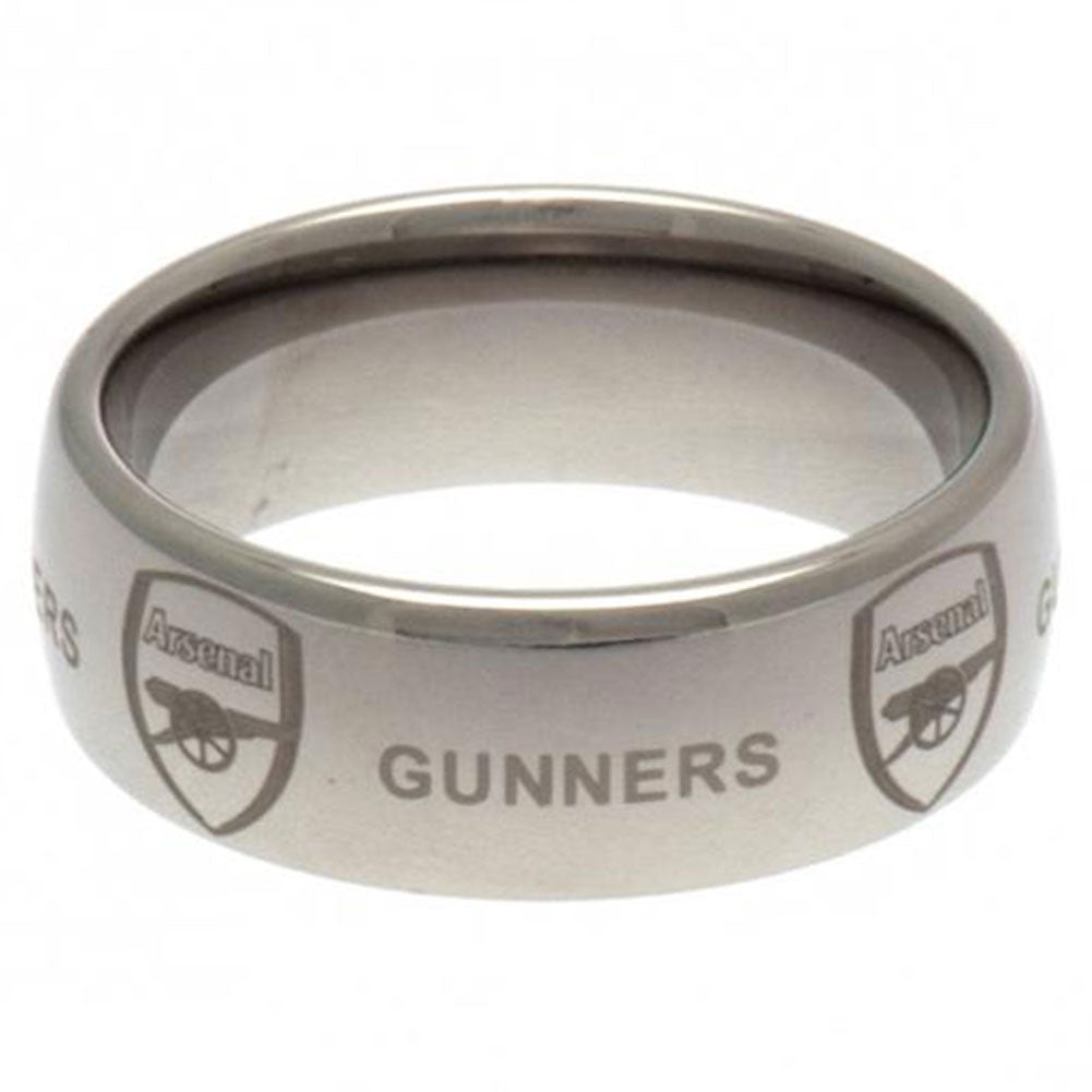 Arsenal FC Super Titanium Ring Large - Jewellery at Gift Moments