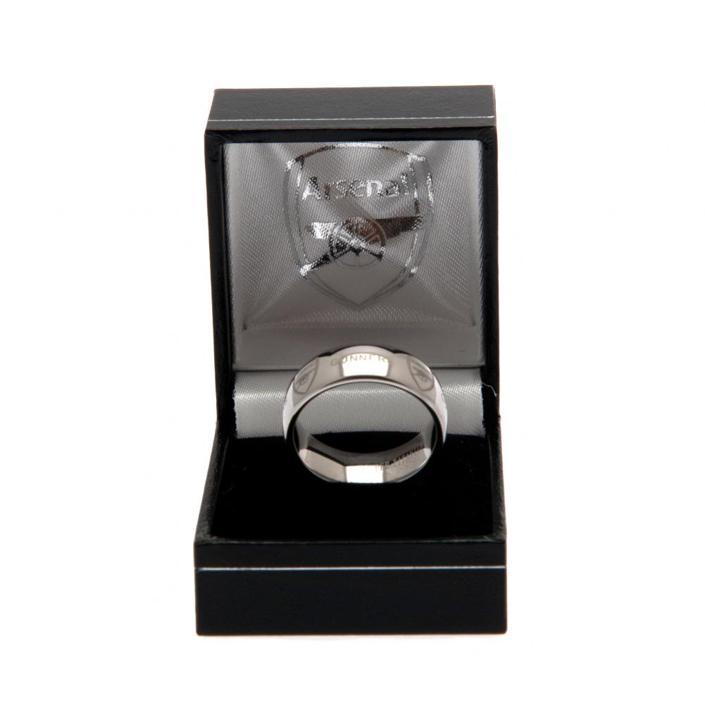 Arsenal FC Super Titanium Ring Large - Jewellery at Gift Moments